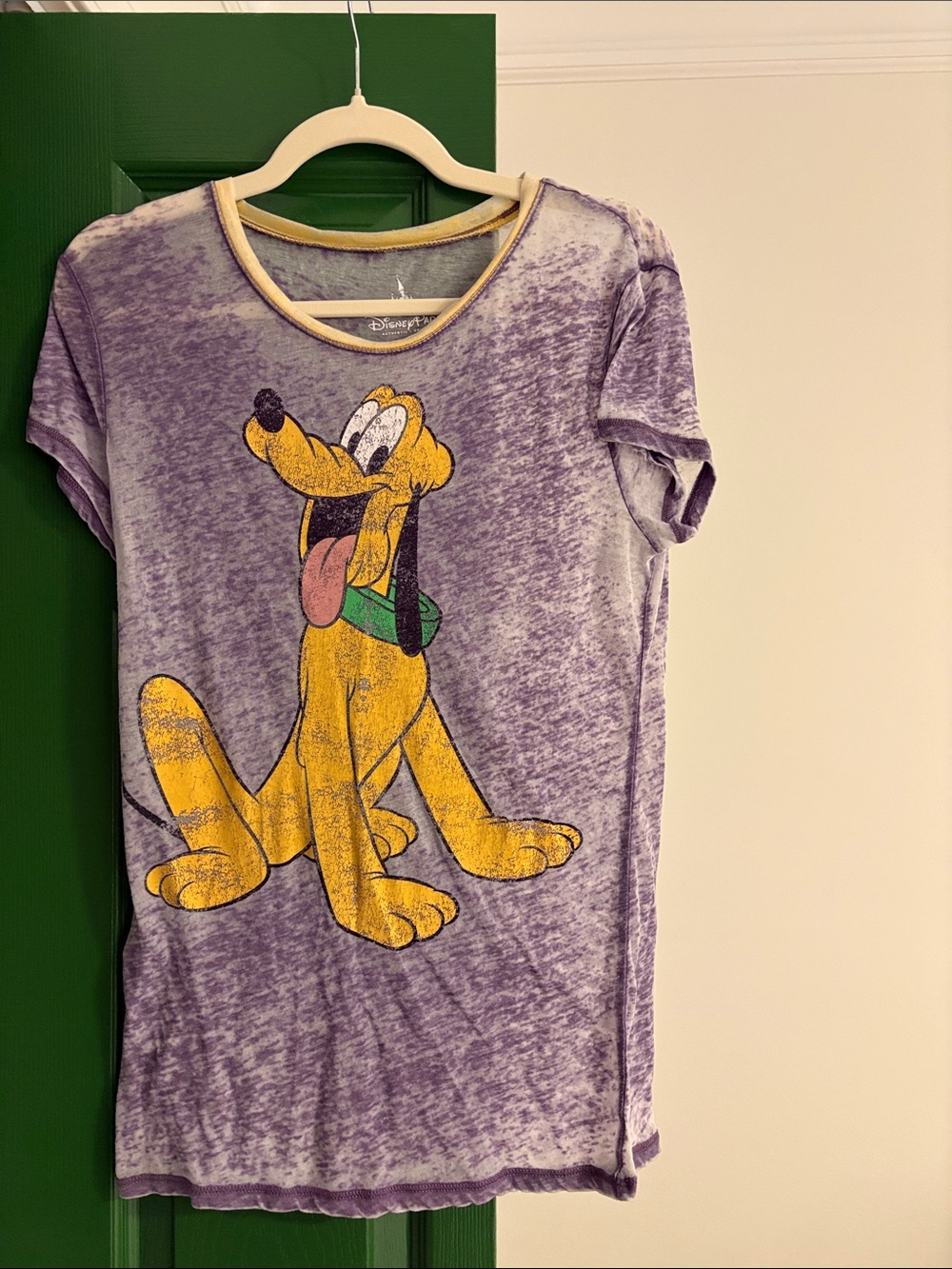 Disney Purple & Yellow Pluto Graphic Tee